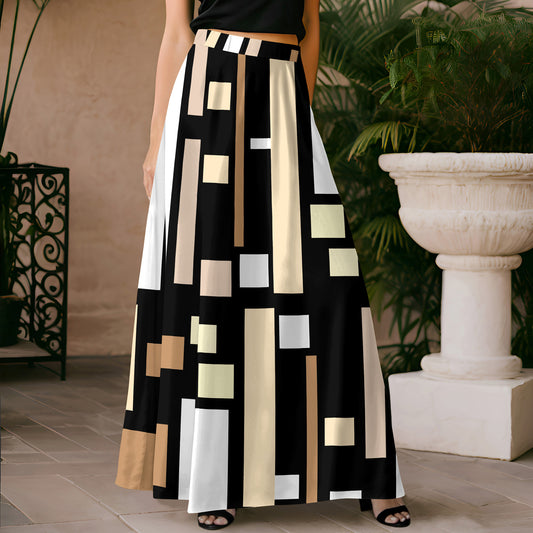 Maxi Skirt  - Geometric