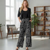 Straight Leg Pants with Pockets - Floral