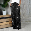 Drawstring Maxi Skirt with Side Pockets - Webs