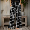 Wide Leg Pants with Pockets - Cross Hatch
