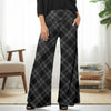 Wide Leg Pants with Pockets - Plaid