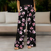 Wide Leg Pants with Pockets - Floral