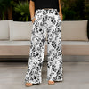 Wide Leg Pants with Pockets - Floral