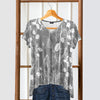 Short Sleeve V-Neck Tunic - Floral