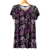 Short Sleeve V-Neck Tunic - Floral