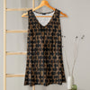 V-neck Sleeveless Top - Geometric