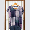 Short Sleeve V-Neck Tunic - Abstract