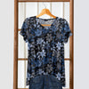 Short Sleeve V-Neck Tunic - Floral