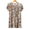Short Sleeve V-Neck Tunic - Floral