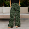 Wide Leg Pants with Pockets - Floral