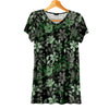 Short Sleeve V-Neck Tunic - Floral