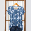 Short Sleeve V-Neck Tunic - Floral