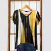 Short Sleeve V-Neck Tunic - Abstract
