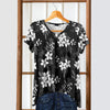 Short Sleeve V-Neck Tunic - Floral