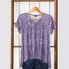 Short Sleeve V-Neck Tunic - Floral