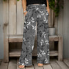 Wide Leg Pants with Pockets - Floral