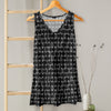 V-neck Sleeveless Top - Geometric