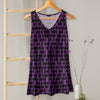 V-neck Sleeveless Top - Geometric