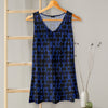 V-neck Sleeveless Top - Geometric