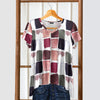 Short Sleeve V-Neck Tunic - Geometric