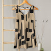 V-neck Sleeveless Top - Abstract