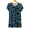 Short Sleeve V-Neck Tunic - Floral