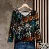 Long Sleeve V Neck Tunic - Floral