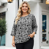Three Quarter Sleeve Tunic - Floral