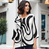 Three Quarter Sleeve Tunic - Abstract