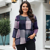 Three Quarter Sleeve Tunic - Geometric