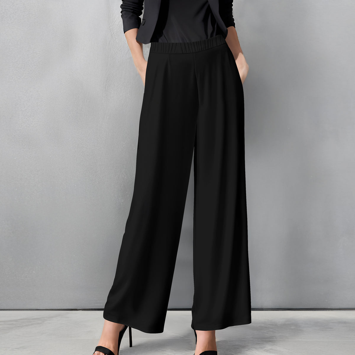 Straight Leg Pants with Pockets