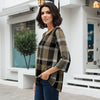 Three Quarter Sleeve Tunic - Plaid