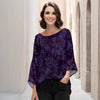 Three Quarter Bell Sleeve Tunic - Floral