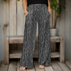 Wide Leg Pants with Pockets - Floral
