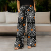 Wide Leg Pants with Pockets - Halloween Icons