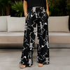 Wide Leg Pants with Pockets - Skeletons