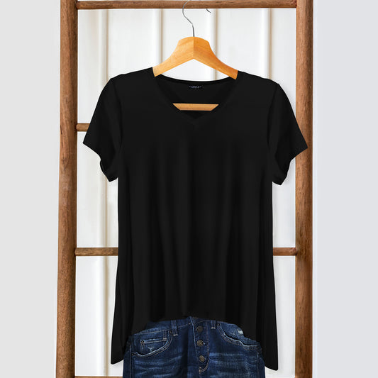 Short Sleeve V-Neck Tunic