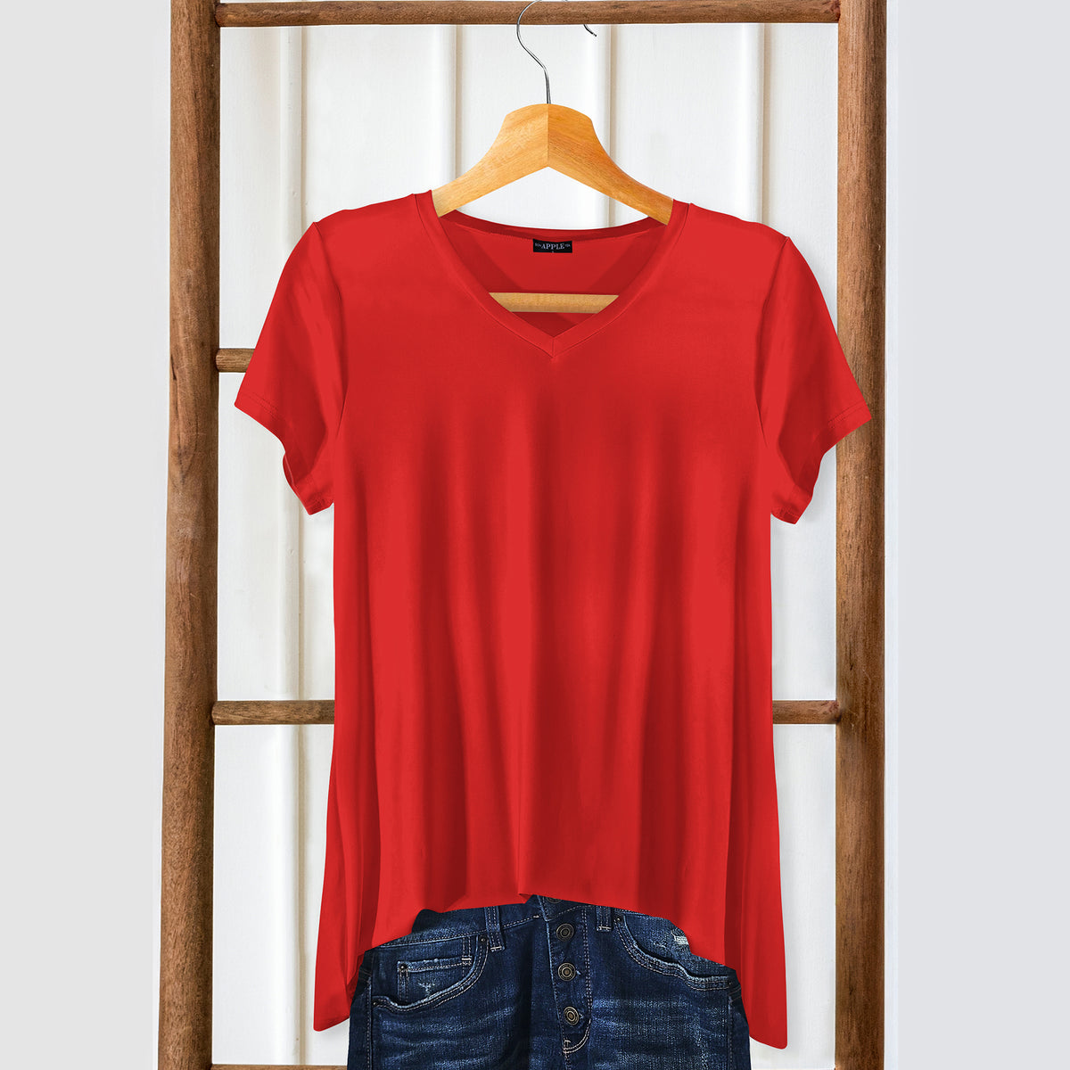 Short Sleeve V-Neck Tunic