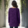 Long Sleeve Round Neck Tunic - Floral